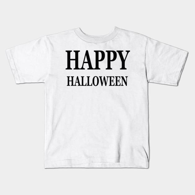 Happy Halloween Kids T-Shirt by lmohib